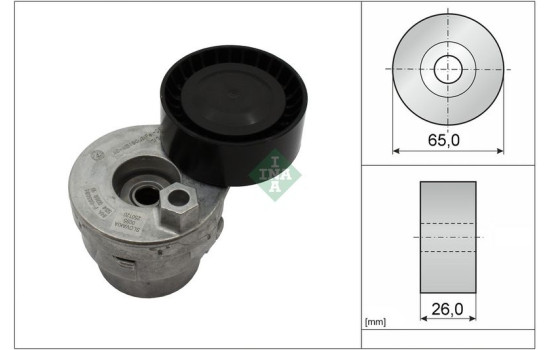 Tensioner Lever, v-ribbed belt 534026910 Ina