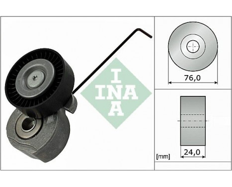 Tensioner Lever, v-ribbed belt 534032410 Ina
