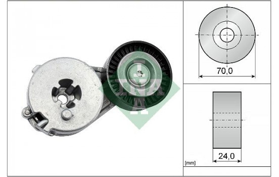 Tensioner Lever, v-ribbed belt 534033310 Ina