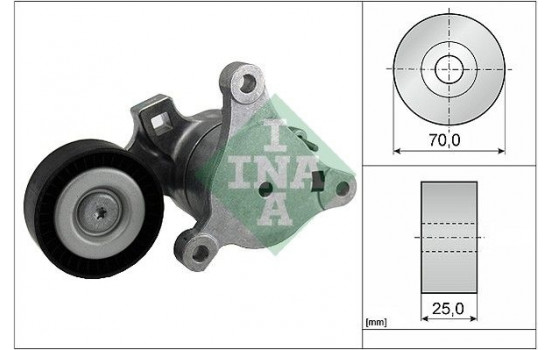 Tensioner Lever, v-ribbed belt 534036210 Ina