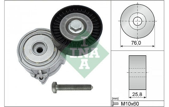 Tensioner Lever, v-ribbed belt 534037510 Ina