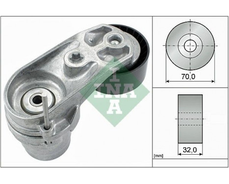 Tensioner Lever, v-ribbed belt 534043310 Ina, Image 2