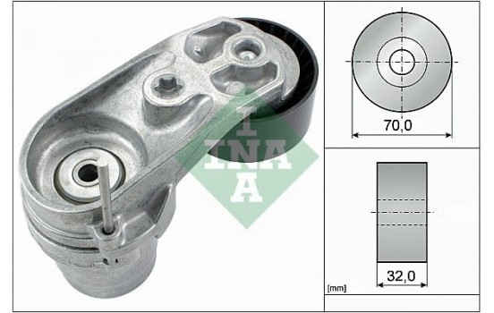 Tensioner Lever, v-ribbed belt 534043310 Ina, Image 2