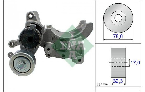 Tensioner Lever, v-ribbed belt 534045210 Ina