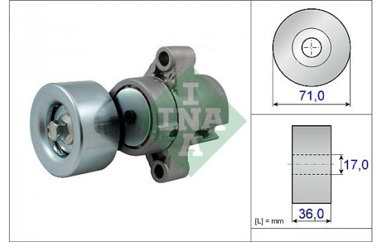 Tensioner Lever, v-ribbed belt 534045310 Ina