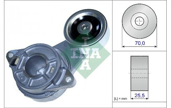 Tensioner Lever, v-ribbed belt 534045810 Ina