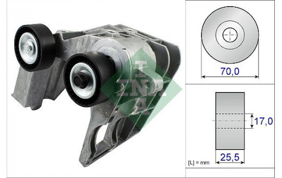 Tensioner Lever, v-ribbed belt 534046710 Ina