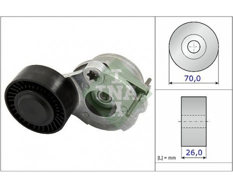 Tensioner Lever, v-ribbed belt 534047010 Ina