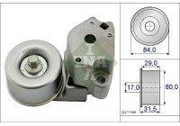 Tensioner Lever, v-ribbed belt 534047710 Ina