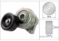 Tensioner Lever, v-ribbed belt 534049310 Ina
