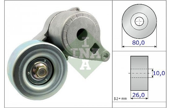 Tensioner Lever, v-ribbed belt 534050910 Ina