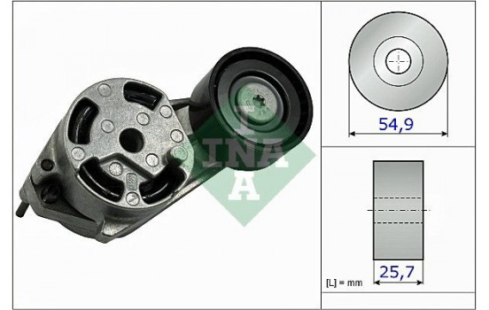 Tensioner Lever, v-ribbed belt 534051610 Ina