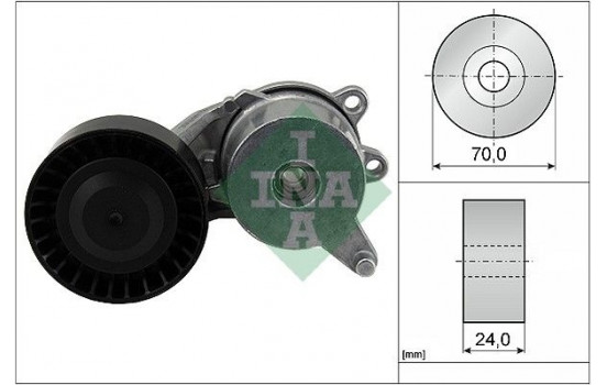 Tensioner Lever, v-ribbed belt 534055310 Ina