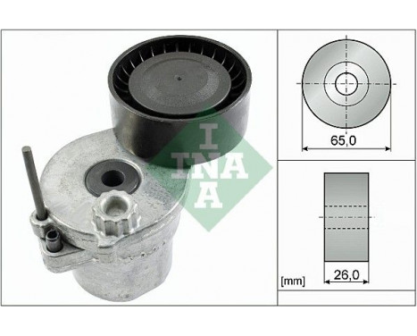 Tensioner Lever, v-ribbed belt 534057010 Ina