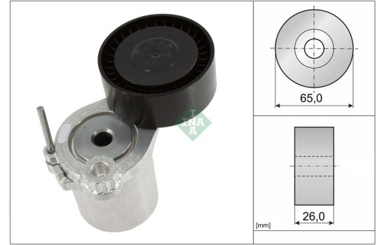 Tensioner Lever, v-ribbed belt 534057010 Ina