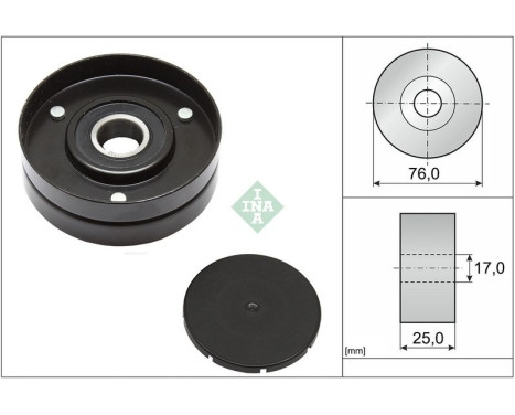 Tensioner pulley, Poly V-belt 531 1055 10 Ina