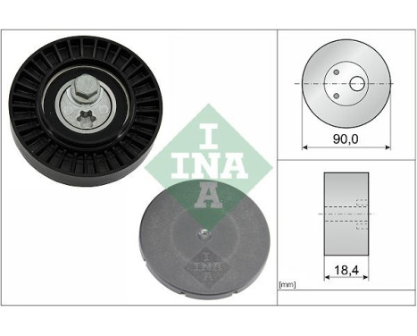 Tensioner pulley, Poly V-belt 531088010 Ina
