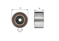 Tensioner pulley, Poly V-belt T38709 Gates