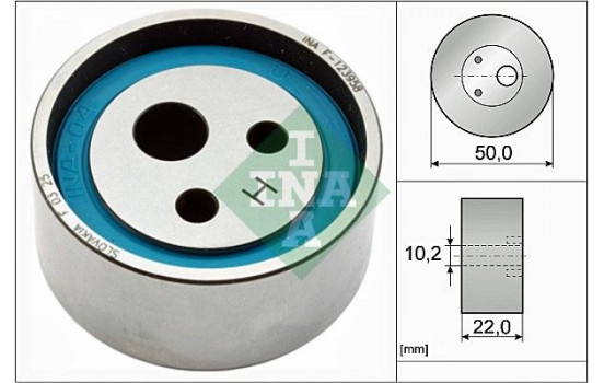 Tensioner Pulley, timing belt 531005510 Ina