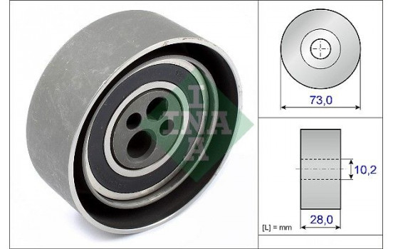 Tensioner Pulley, timing belt 531008420 Ina