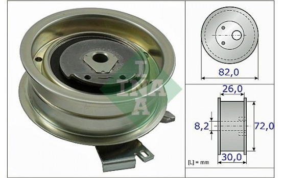 Tensioner Pulley, timing belt 531020320 Ina