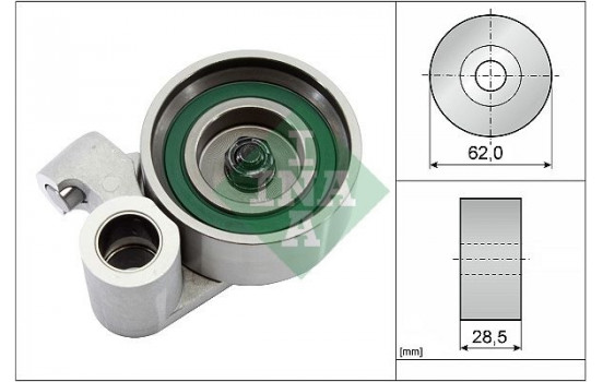 Tensioner Pulley, timing belt 531021520 Ina