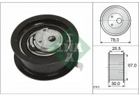Tensioner Pulley, timing belt 531025130 Ina