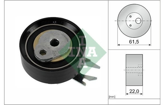 Tensioner Pulley, timing belt 531025230 Ina