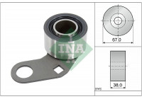 Tensioner Pulley, timing belt 531033110 Ina