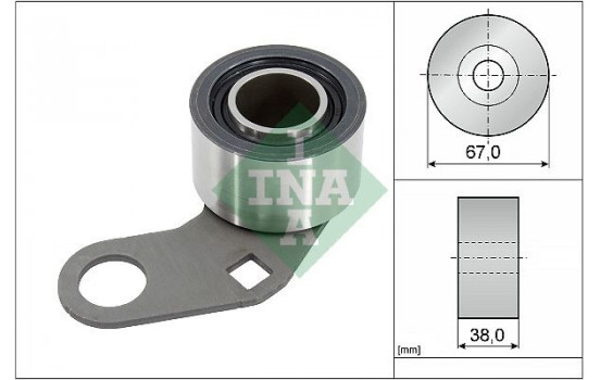 Tensioner Pulley, timing belt 531033110 Ina