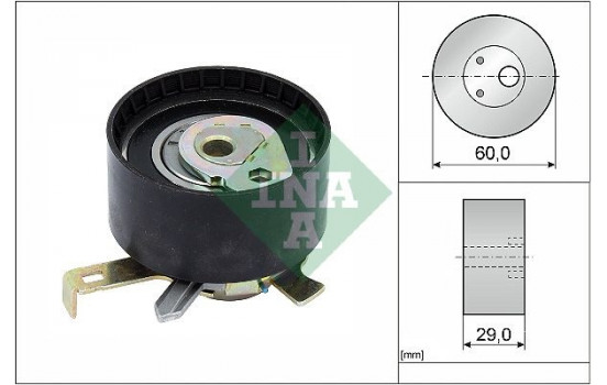 Tensioner Pulley, timing belt 531034510 Ina