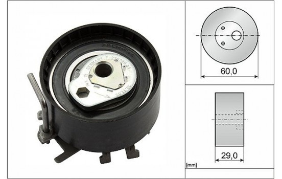 Tensioner Pulley, timing belt 531040410 Ina