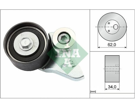 Tensioner Pulley, timing belt 531050220 Ina