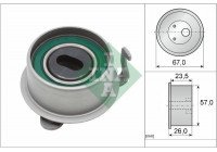 Tensioner Pulley, timing belt 531065320 Ina