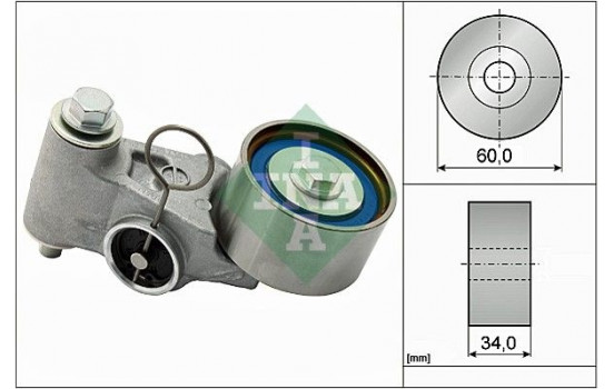 Tensioner Pulley, timing belt 531065520 Ina