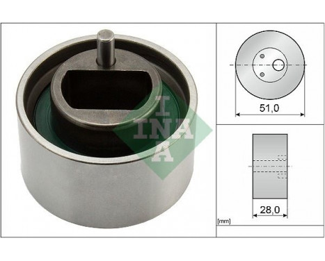 Tensioner Pulley, timing belt 531085510 Ina