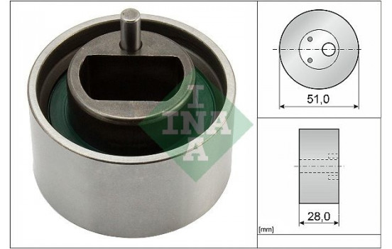 Tensioner Pulley, timing belt 531085510 Ina