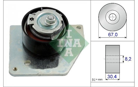 Tensioner Pulley, timing belt 531085810 Ina