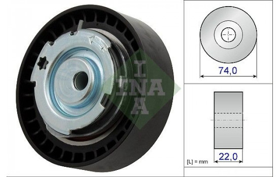 Tensioner Pulley, timing belt 531087610 Ina