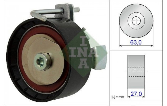 Tensioner Pulley, timing belt 531087710 Ina