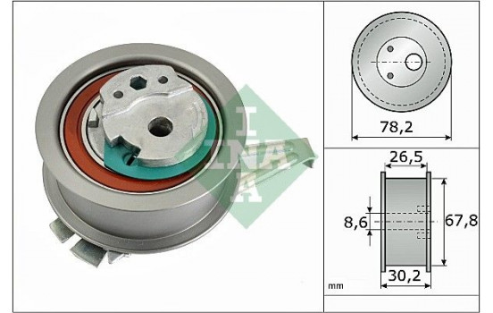 Tensioner Pulley, timing belt 531089410 Ina