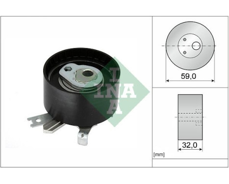 Tensioner Pulley, timing belt 531090610 Ina