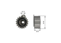 Tensioner Pulley, timing belt PowerGrip® T42073 Gates