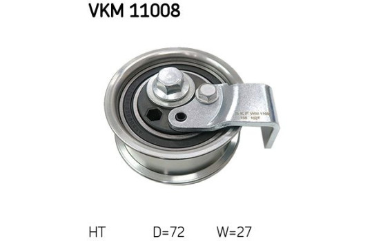 Tensioner Pulley, timing belt VKM 11008 SKF