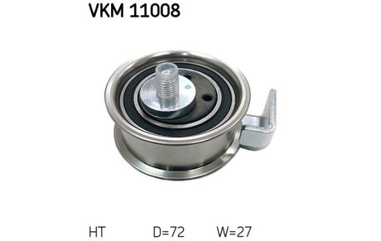 Tensioner Pulley, timing belt VKM 11008 SKF, Image 2