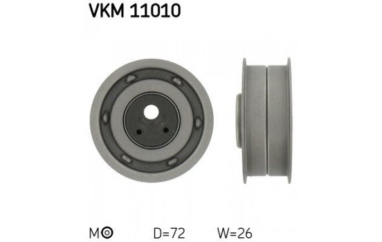 Tensioner Pulley, timing belt VKM 11010 SKF