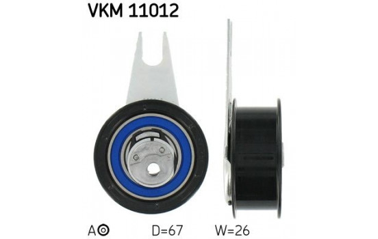 Tensioner Pulley, timing belt VKM 11012 SKF