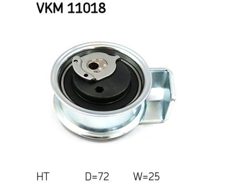 Tensioner Pulley, timing belt VKM 11018 SKF, Image 2