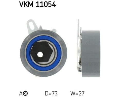 Tensioner Pulley, timing belt VKM 11054 SKF
