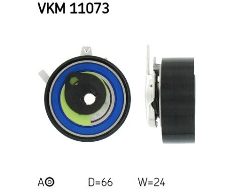 Tensioner Pulley, timing belt VKM 11073 SKF